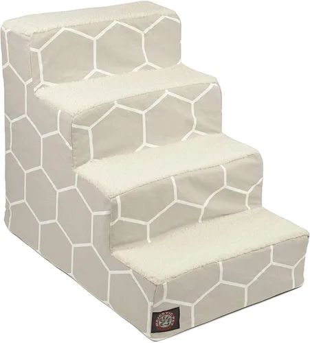 Vista 56 de Majestic Pet - Escaleras portátiles para mascotas suave escalón de espuma de sherpa escalones para perros y gatos rampa para cachorros