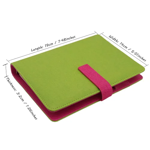 Vista 14 de HXRTANGS A5 Refillable Notebook, Ring Binder Journal Personal Organizer with Lined Paper + Planner Stickers + Subject Dividers + Index Tabs +