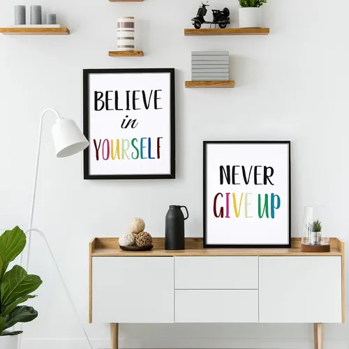 Vista 4 de Zonon 12 pósteres de afirmación positiva, decoración de pared para aula, impresiones inspiradoras para escuela primaria, escuela en casa y oficina