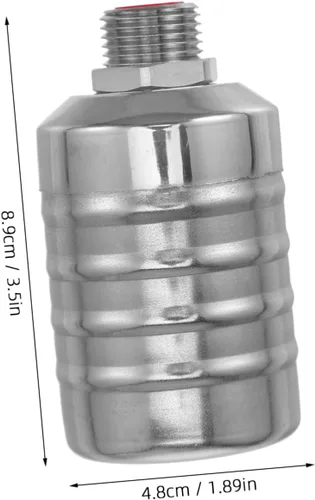 Vista 2 de OUNONA Válvula de flotador de acero inoxidable para interruptor de flotador de tanque de agua válvula automática de tanque de controlador de nivel