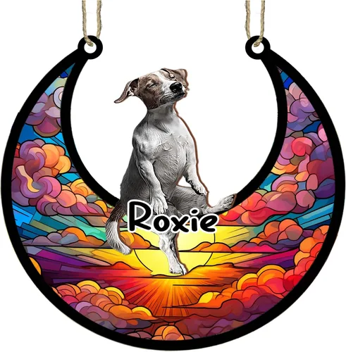 Vista 83 de LOVELYPOD Adorno de Navidad personalizado para perro pastor australiano, atrapasoles conmemorativo, adorno de Navidad de pastor australiano