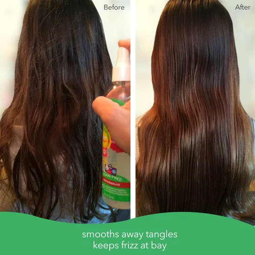 Vista 6 de Fresh Monster Spray desenredante para niños, sin toxinas, hipoalergénico y natural, spray acondicionador para el cabello para niños, coco