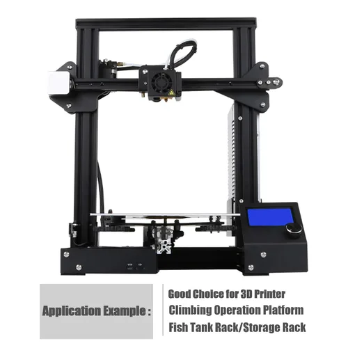Vista 7 de Perfil de extrusión de aluminio 2040 2 Uds. 2 unids estándar europeo anodizado negro V tipo riel lineal para impresora 3D, longitud 27.559 in