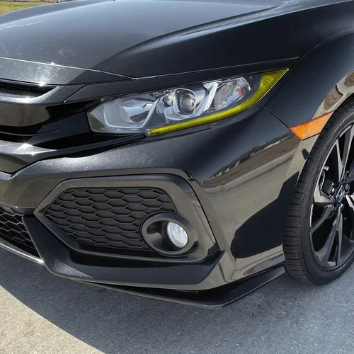 Vista 3 de SlickMod Tinte amarillo de vinilo precortado para faros Honda Civic 2016-2021 (2. faros DRL, amarillo)