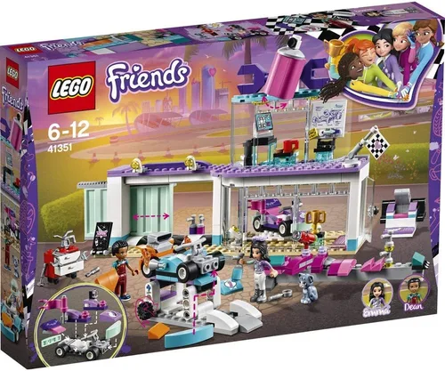 Vista 2 de LEGO Friends 41351 - Juego de construcción para talleres de personalización de kart