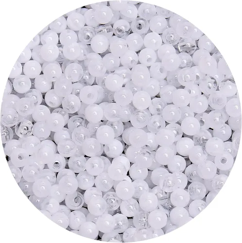 Vista 58 de BONNY BOXX 2000 piezas 4 mm cuentas redondas de acrílico de zafiro suave, bolas de plástico de chicle de burbujas, cuentas gruesas de bolas