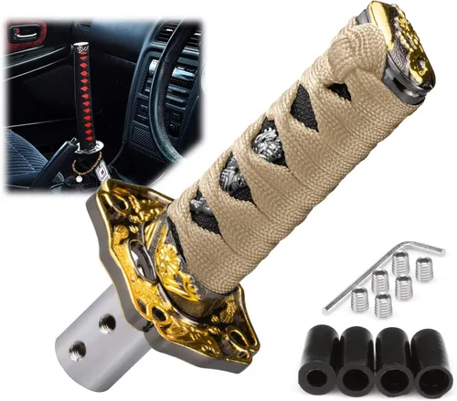 Vista 15 de EZAUTOWRAP Espada Samurai 5.9 pulgadas., 10cm, Negro Blanco