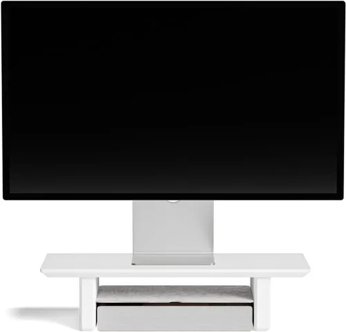 Vista 18 de Raico Sistema de Soporte para Monitor de Escritorio Cabina Estante Configuración de Pantalla Doble Madera Unidad Organizadora de Accesorios