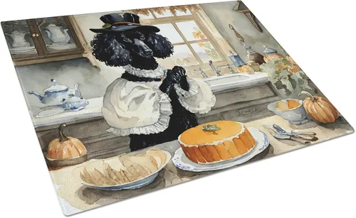 Vista 28 de Caroline's Treasures DAC1720LCB Affenpinscher - Tabla de cortar de vidrio con calabazas para cocina de otoño, grande, decorativa, de vidrio