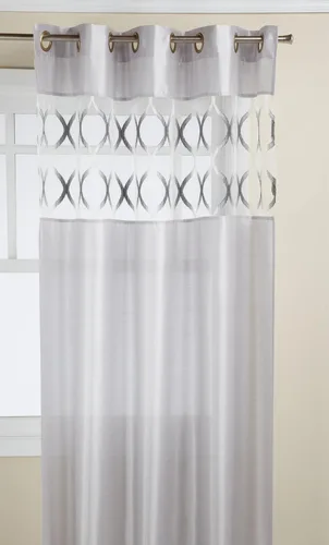 Vista 3 de Editex Home Textiles Scala - Panel para ventana, 56 x 84 pulgadas, color negro