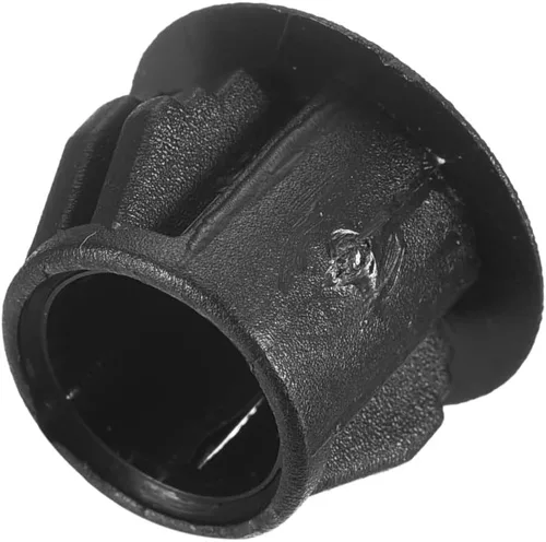 Vista 4 de uxcell Tapones de agujero de plástico de 3/8 pulgadas, 110 piezas de panel de tipo empotrado, cierre a presión, tapones de bloqueo para muebles Negro