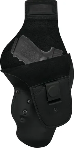 Vista 29 de Urban Carry LockLeather Funda G3 Holster - Diseño híbrido de cuero/polímero para ocultación óptima Disponible en tamaños Cadete, Trooper, Teniente