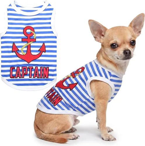 Vista 50 de Parisian Pet Camisa para perro – Camisas 100% algodón para perros pequeños – Chaleco negro sin mangas para cachorros – Ligero y transpirable Mejor