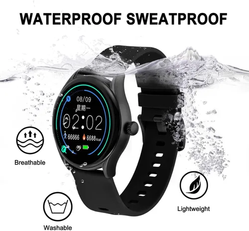 Vista 88 de BISONSTRAP Correas de reloj de silicona, correas de reloj delgadas con liberación rápida, 0.787 in, negro con hebilla negra