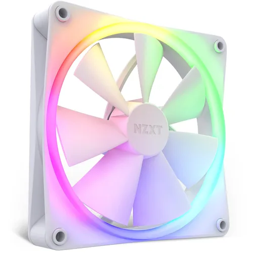 Vista 8 de NZXT F120 RGB Paquete Triple – 3 x ventiladores RGB PWM de 120 mm para PC con controlador RGB – Alto flujo de aire, bajo ruido – Rodamiento