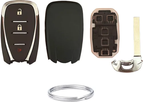 Vista 3 de Reemplazo para funda de llave de Chevrolet compatible con Chevy Malibu Cruze Camaro Volt Blazer Traverse sin llave (3 botones)