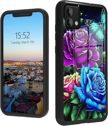 Vista 126 de Funda para Motorola Moto G Stylus 5G 2021 de vidrio templado, funda negra con diseño de mujer negra africana para mujeres y hombres, antiarañazos, a