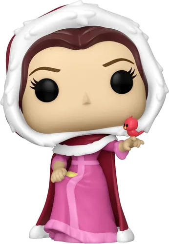 Vista 2 de Funko POP Disney: La bella y la bestia - Bella de invierno, multicolor, 3.75 pulgadas, 57587