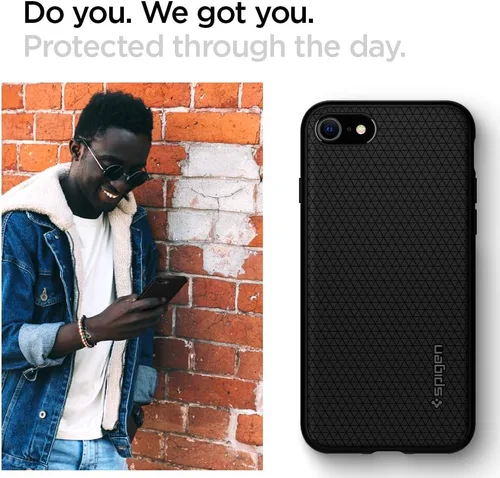 Vista 4 de Spigen - Funda Liquid Air Armor para iPhone 7 / iPhone 8 de diseño flexible durable y de fácil agarre para Apple iPhone 7 (2016) / iPhone 8 (2017)