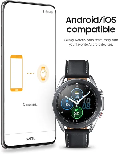 Vista 8 de Samsung Galaxy Watch3 Watch 3 GPS Bluetooth LTE Smart with Advanced Health Monitoring Fitness Tracking and Long Lasting Battery Renewed
