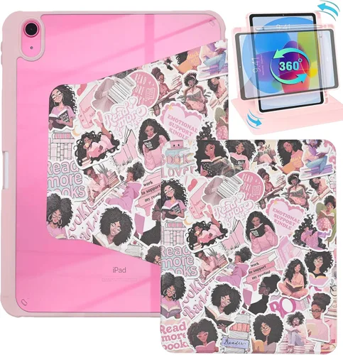 Vista 9 de Funda giratoria para iPad (A16) 11ª generación de 11 pulgadas (2025), iPad 11ª generación de 10.9 pulgadas (2022), funda tipo cartera de piel PU