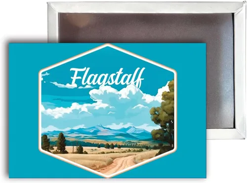 Vista 4 de Flagstaff Arizona Design B Souvenir - Imán para refrigerador de 2.5 x 3.5 pulgadas, aproximadamente 4