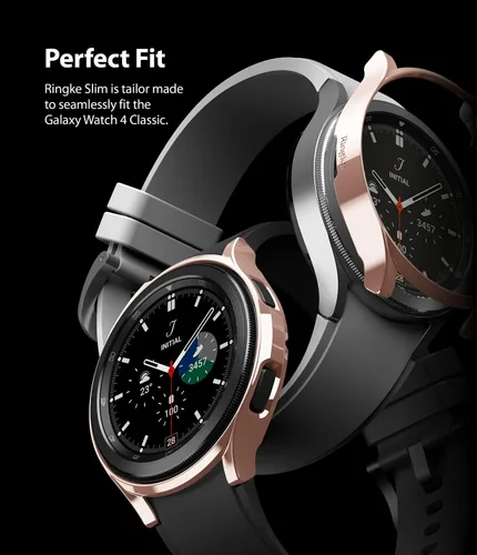 Vista 3 de Ringke Funda delgada [paquete de 2] compatible con Galaxy Watch 4 Classic de 1.811 pulgadas, reloj 4 bisel [solo marco] cubierta dura