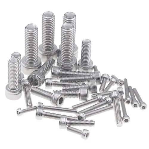 Vista 5 de Kit surtido de tornillos de cabeza hexagonal de acero inoxidable M2.5 M3 M4 M5 M6 M8 304 M2.5 M3 M4 M5 M6 M8 Allen Machine Bolts Set