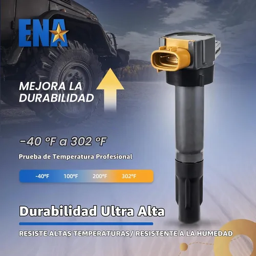 Vista 3 de ENA Juego de 4 bobinas de encendido compatibles con Suzuki 2009 2010 2011 2012 2013 Grand Vitara 2.4L, 2010 2011 2012 2013 SX4 2.0L, 2010-2013