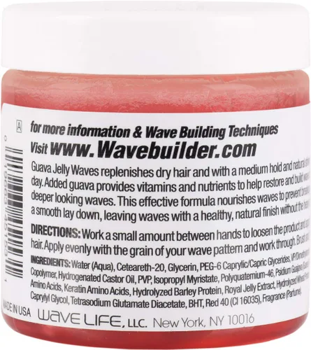 Vista 2 de WAVEBUILDER Jelly Waves Guayaba - Pomada sin grasa de sujeción media