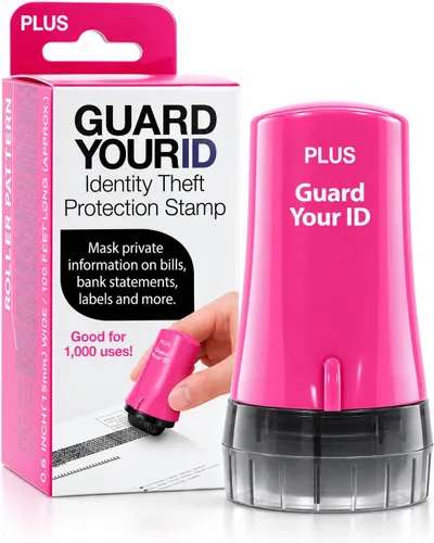 Vista 18 de Guard Your ID Advanced 2.0 Rodillos de goma para robo de identidad, borrador de dirección y prevención de seguridad (Paquete regular de 3, negro)