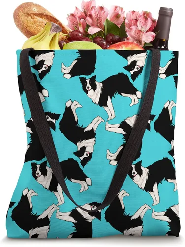 Vista 4 de Bolsa de mano con diseño de Border Collie para amantes de los perros, dueño de perros, con borde Collie