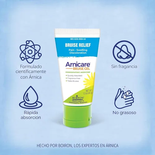Vista 3 de Boiron Arnicare - Gel moretón para aliviar el dolor, la inflamación o la hinchazón, el dolor y la decoloración, no grasa y sin fragancia, 1.5 onzas