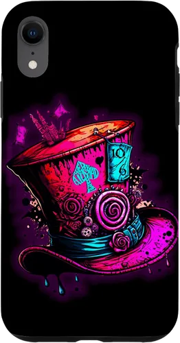 Vista 24 de Funda para iPhone 11 Pro Max We're All Mad Here Pink Steampunk Alicia en el país de las maravillas