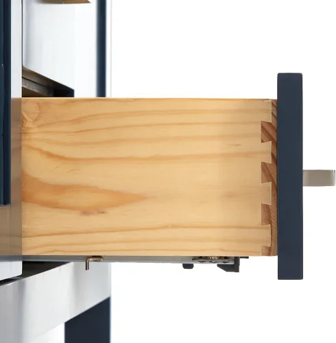 Vista 13 de ARIEL Bayhill - Tocador de baño con lavabo de 54 pulgadas, madera maciza, encimera de mármol italiano de Carrara de 1.5 pulgadas, fregadero Azul