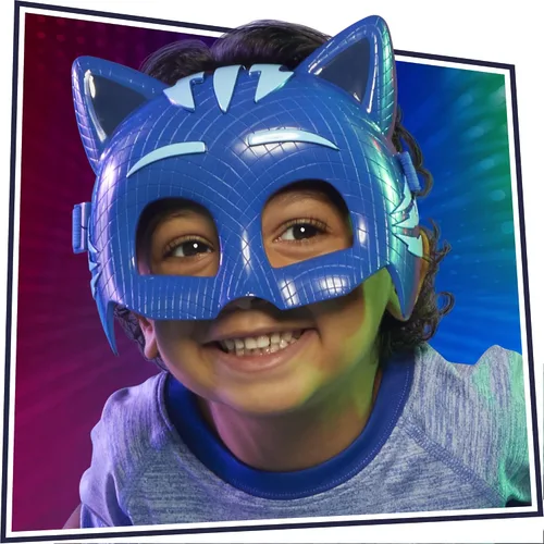 Vista 6 de PJ Masks - Power Pack Set de juguetes de Catboy para preescolar, con 2 figuras de acción, vehículo, pulsera y máscara de disfraz infantil