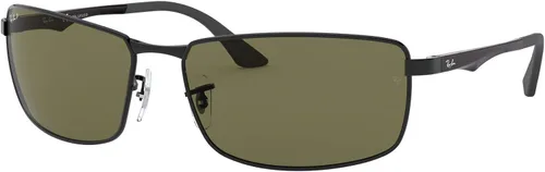Vista 2 de Ray-Ban Gafas de sol rectangulares de metal RB3498 para hombre