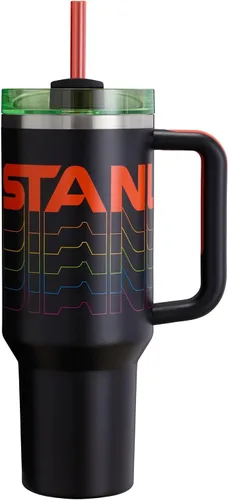 Vista 120 de STANLEY Quencher H2.0 - Vaso con asa y pajilla, 64 onzas, tapa Flowstate de 3 posiciones, gran capacidad para viajes y deportes, vaso de acero Crema