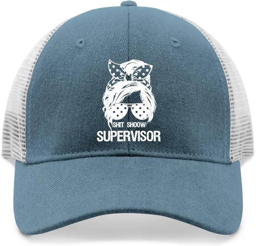 Vista 9 de Hats Shit Shoow Supervisor Dad Hats for Men Vintage Cap Adjustable