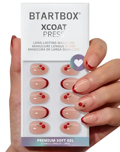 Vista 29 de BTArtbox Uñas Postizas Blancas Cortas a Presión - Uñas Postizas de Gel Suave en Forma de Almendra, Uñas Blancas con Pegamento para Uñas, Uñas