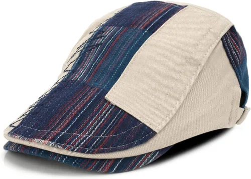 Vista 9 de M MOACC Gorra de Newsboy para hombre, boina de algodón, con hebilla ajustable de cabbie Gatsby, gorras planas para conducir