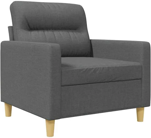 Vista 10 de vidaXL Sofá de 2 plazas gris oscuro - Cómodos asientos acolchados y cojines de respaldo - Marco de metal - Muebles modernos de sala de estar