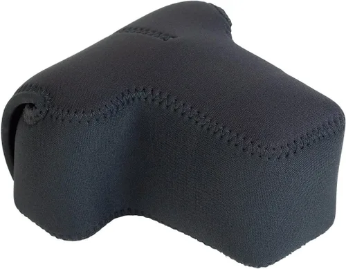 Vista 26 de OP/TECH USA Soft Pouch – Estuche compacto para cámara digital, bolsa ligera para accesorios, elegante funda de neopreno para DSLR, perfecta