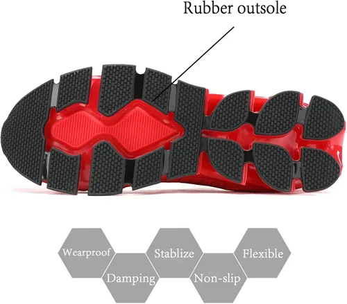 Vista 5 de Zapatos deportivos para hombre sin cordones para caminar y correr, tenis con diseño de hoja, informales, cómodos, antideslizantes, para el trabajo