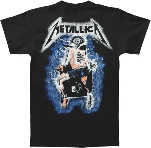 Vista 2 de Metallica - Camiseta de metal para hombre color negro