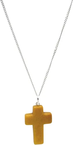 Vista 9 de GEMSCITE Colgante de cruz de piedras preciosas con cadena de 24 pulgadas + bolsa de cristal curativo de moda, hecho a mano, para hombres y mujeres
