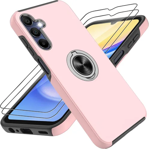Vista 36 de Gritup Funda para Pixel 6A con protector de pantalla HD, soporte de anillo magnético 360 para Google Pixel 6A, color negro