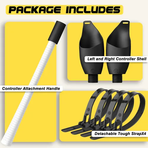 Vista 6 de Orzero - Accesorios mejorados para mango de palo de golf VR compatibles con Quest 2 Rift S resistentes y cómodos de agarrar silicona antideslizante