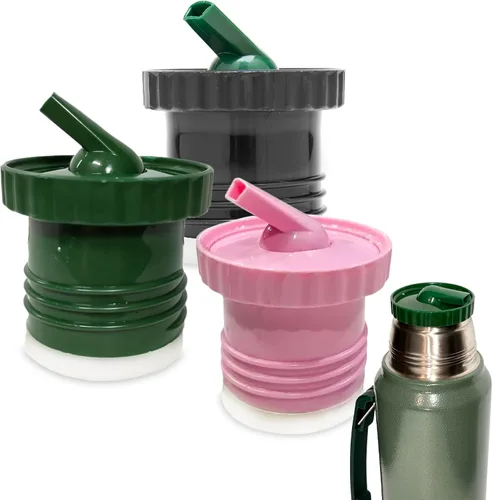Vista 9 de Tapón térmico/térmico Pico de Mate Stanley tapa de repuesto, se adapta a botellas clásicas de boca ancha con aislamiento al vacío