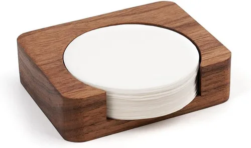 Vista 8 de watchget Soporte de filtro de papel espresso, contenedor de almacenamiento de filtro de café, dispensador de filtro de café compatible con filtros
